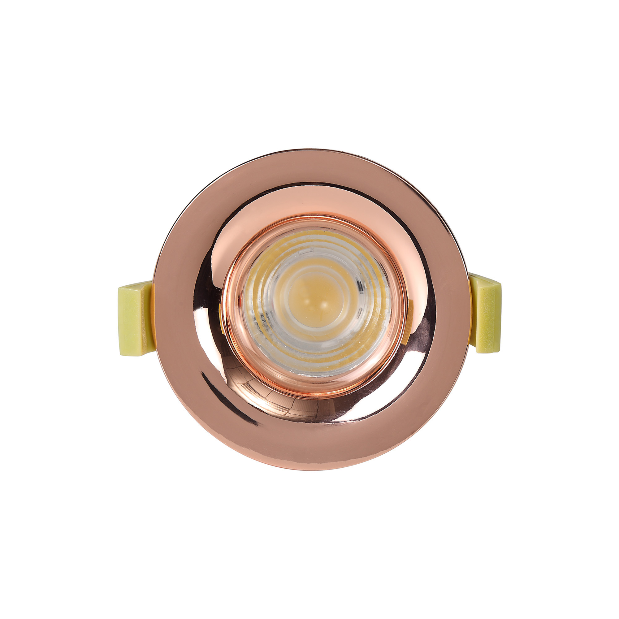 Bruve 10 Tridonic Powered 10W 3000K 780lm 12° CRI>90 LED Engine Rose Gold Fixed Round Recessed Downlight, Inner Glass cover, IP65 DM200811  Dlux Bruve 10 IP65